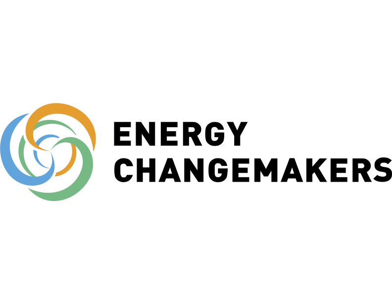 Energy Change Makers logo with a colorful circular swirl to the left and bold 'ENERGY CHANGE MAKERS' text to the right.